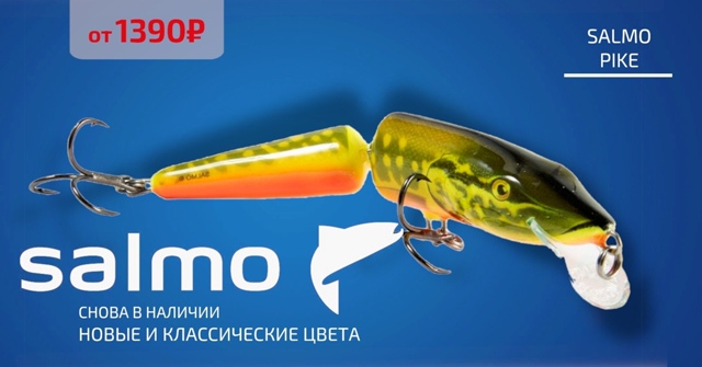 Легендарный SALMO PIKE и PIKE JOINTED снова в наличии!🔵🔵🔴 