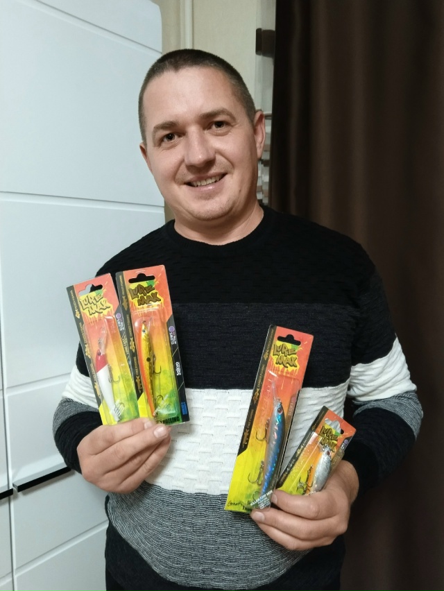 Здравствуйте!Приз получил,воблеры просто супер.На первой же рыбалке опробую.