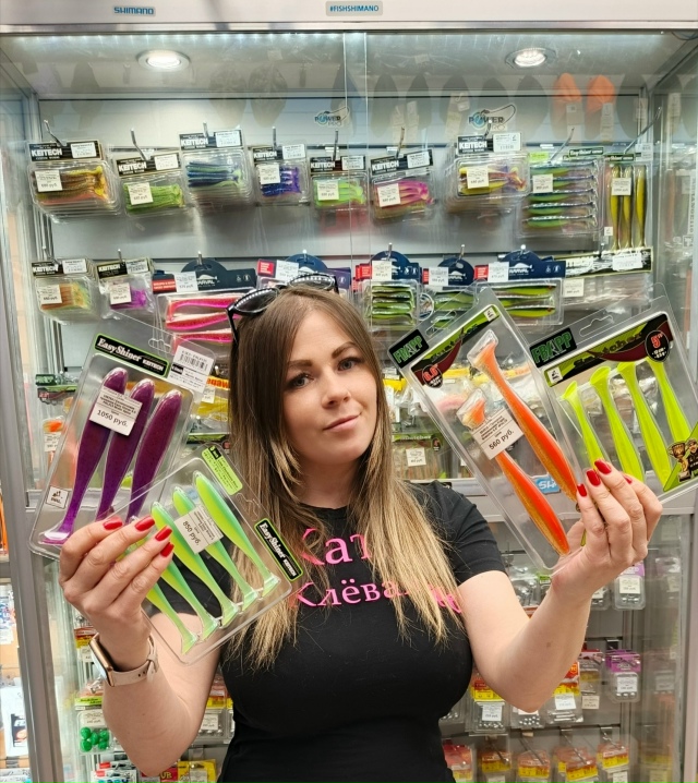 А у нас силиконовые приманки 