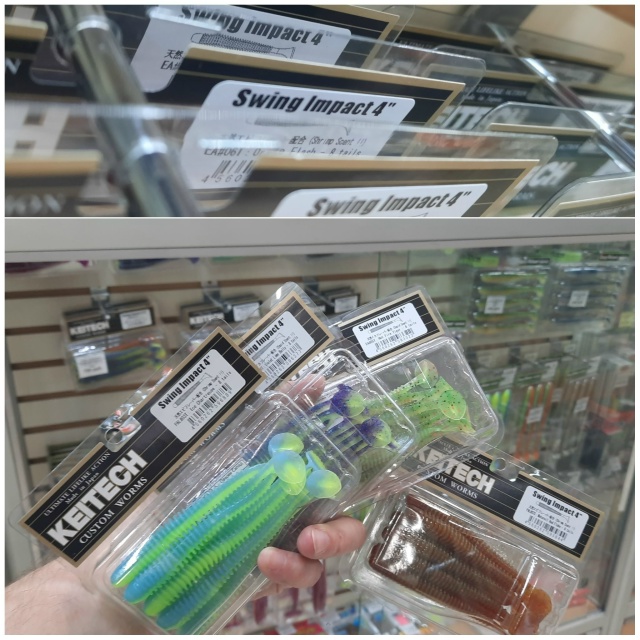 Keitech Swing Impact: поступила в продажу новая поставка силиконовых приманок. 