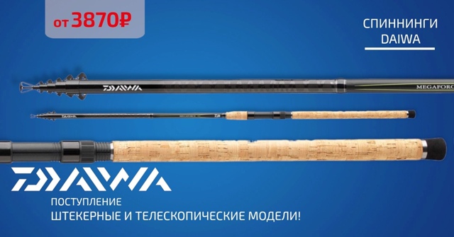 Привезли немного спиннингов DAIWA!🔵🔵🔴 